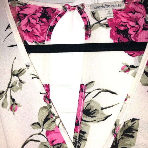 Cream and Rose Romper - Picture 2 of 2